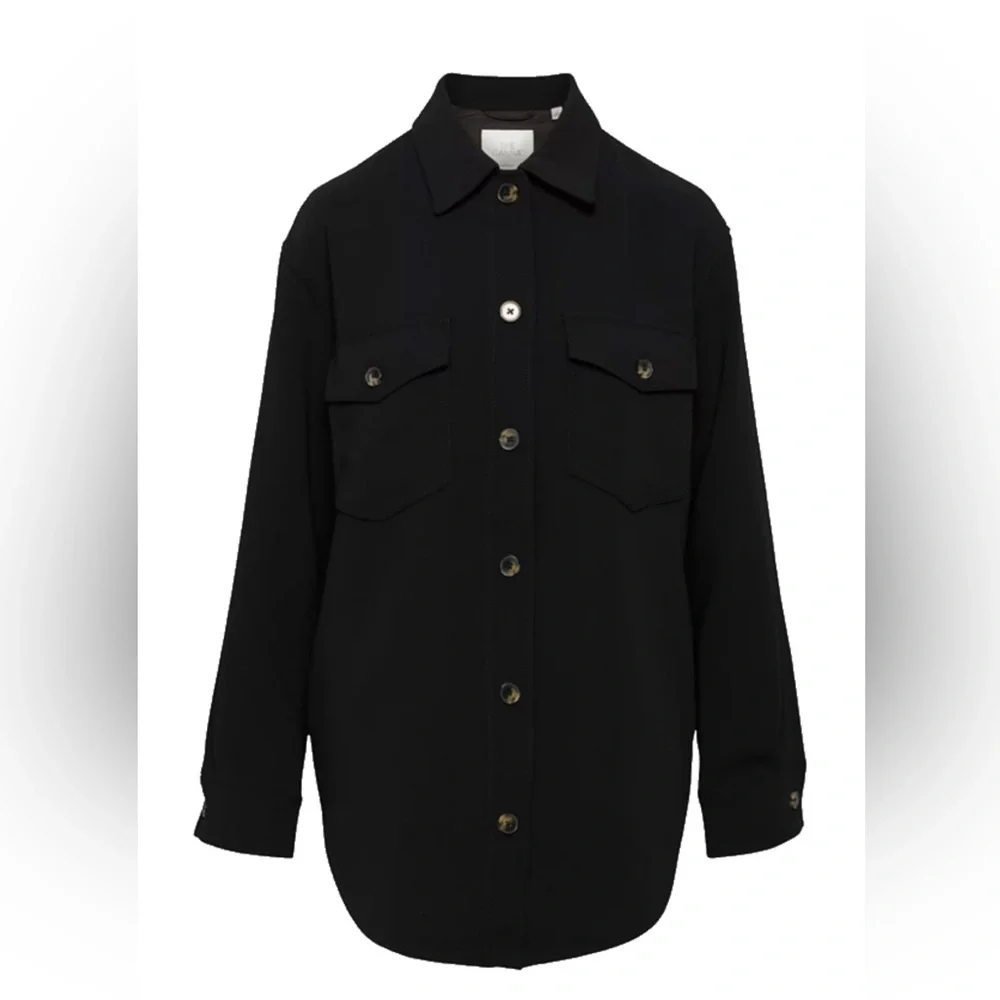 Aritzia Wilfred The Ganna shirt jacket Black 2XS - Picture 1 of 1